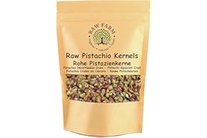 ‎RAW FARM ORGANIC NATURAL FRESH 500g Rohe ganze Pistazienkerne, Geschälte Nüsse, ballaststoffreich, glutenfrei, sojafrei - Raw Farm