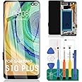 TFT for Samsung S10 Plus LCD for Samsung Galaxy S10 Plus SM-G975U Screen Replacement for Samsung Galaxy S10 Plus LCD Digitizer Touch Screen Replacement with Frame (Not Fingerprint Function)