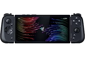 Razer Edge - komputer przenośny do gier z systemem Android i kontrolerem Kishi V2 Pro (Qualcomm Snapdragon, 6,8 cala 144 Hz ekran dotykowy AMOLED FHD+, HyperSense Haptics) Czarny