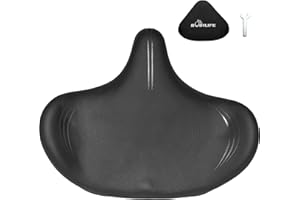 BOBILIFE Asiento de bicicleta grande y ancho – Reemplazo de sillín de bicicleta, comodidad para Peloton, bicicleta eléctrica estacionaria de ejercicio, bicicletas de carretera de montaña para hombres y