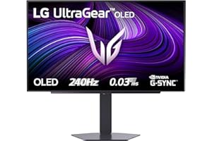 LG UltraGear OLED 27GX704A Monitor Gaming 27" QHD (2560x1440), 240Hz, 0,03ms (GtG), OLED, G-Sync, FreeSync Premium Pro, VRR, HDR 400 True Black, HDMI 2.1, DisplayPort, Hub USB, AUX, Nero