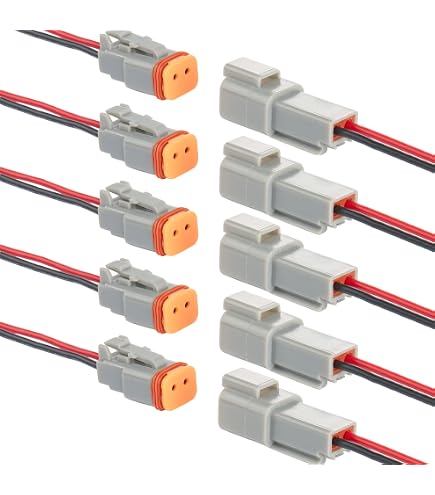 12 Pin Waterproof Electrical Connector Plug With Pigtail Cable - Automotive Wire Harness For Cars, Trucks, Boats, Lighting