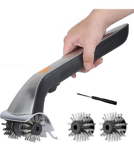 Brosse électrique Pour Barbecue - Nettoyeur De Grille 350RPM, LED - Acier Inox 304 - Batterie 2600mAh - Sans Poils