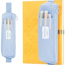 2 Stifthalter Für Notizbuch – Mit Reißverschluss & Verstellbarem Gummiband, Doppelte Aufbewahrung, PU-Leder, 4x5x18 Cm
