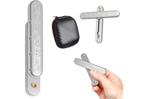 ASTRIVA Fidget Toys Erwachsene, Fidget Slider Toy Metall Top, Anti-Stress Sensorik EDC Finger Spielzeug für Büro & Zuhause, Fingerspielzeug für Stressabbau Konzentrationshilfe, Geschenk für Kollegen (Silver)