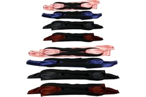 mengger Cheveux Bun Maker Accessoires de Coiffure Professionnel Set d'outils Mode Stylisée Élastiques Bijoux DIY Clip Bigoudi Rouleau pour Femmes Filles Enfants Yoga 3 Grand 3 Petites(Noir Rose Bleu)