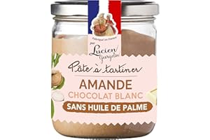 Lucien Georgelin - Pâte à tartiner amande et chocolat blanc 400g - sans huile de palme
