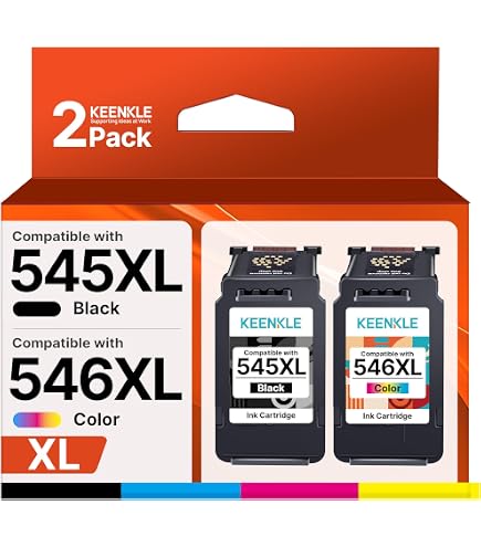 Cartouches D'encre Sailner PG-545XL CL-546XL - Compatibles Canon 545/546 - Pour Pixma TS3350, MG2550, TR4550, Etc.