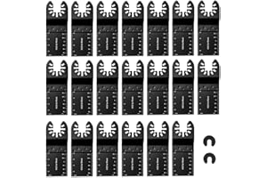 Goysen Oscillating Saw Blades, 20 Pcs Universal Quick Release Multi Tool Blades 35mm Wood Cutting Saw Blade