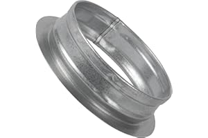Vent Systems - Connettore per condotto di ventilazione dell'aria da 10,2 cm, flangia dritta, tubo di ventilazione in metallo, piastra per il raffreddamento del sistema di ventilazione, HVAC 10,2 cm