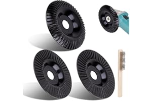 LNCBOC Holz Schleifscheibe Raspelscheibe Set für Winkelschleifer, 125mm Holzfräser Raspelscheibe Frässcheibe für Winkelschleifer Polieren, Schnitzen, Schleifen