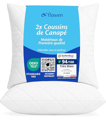 LILENO HOE Set Of 1 Pillow Fillings 45x55 C - 40°C Washable Inner