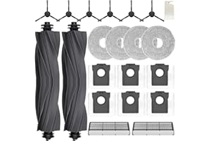 Zestaw akcesoriów do Dreame L10s Ultra Gen 2 / L10s Pro Ultra Heat/ X30 Ultra/MOVA E30 Ultra, JKOISL 2 x szczotki rolkowe, 6 x worki, 4 x ściereczki do mopów, 6 x szczotki boczne, 2 x filtry