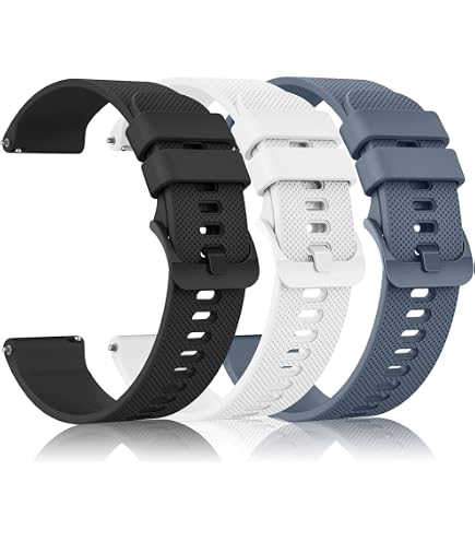 Band Orologio Sportivo 20mm Cinturino In Silicone Da 20 Mm Per Garmin Venu Sq, VivoMove, Forerunner 245/645 - Nuovo, Senza Etichette, Unisex Bracciale Fitness Tracker