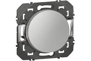 LEGRAND - Interrupteur Mural Simple ou Va-et-vient 10AX dooxie - Commande d'Éclairage (Sans Plaque) - Prêt à Installer - Fabriqué En France - Alu