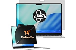 Mamol 360° Filtre de Confidentialité pour MacBook Pro 14 Pouces (2021-2025, M1,M2,M3,M4,M5),Filtre Anti Espion/Bleu Lumiére Filtre ecran Confidentialité 14.2 Pouces