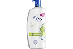 HEAD & SHOULDERS H&S Champú Anticaspa Apple Fresh, Hasta Un 100 % De Protección Contra La Caspa, 1000 ml