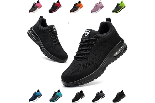 Bawalon Chaussures de Securite Hommes Femmes Légère Basket de Securite Respirante Confortable Chaussure de Travail avec Embout en Acier