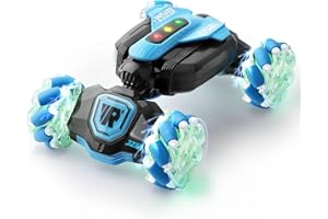 FEIMUOSI Macchina Telecomandata Per Bambini Auto da Drift: 2.4Ghz RC Stunt Car con telecomando di rilevamento dei gesti Rotazione su due lati 360° Off-Road Vehicle Regalo per bambini di 6-12 anni