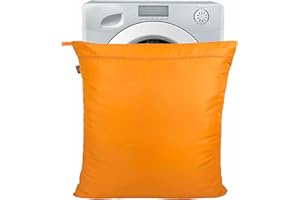 Moorland Rider - Jumbo, Orange Pet Wear Wash Bag. Stops Pet Hair Blocking The Washing Machine. Zip Front Closure With Hanging Loop. Traps Fur, Lint & Debris During The Wash Cycle (75cm x 80cm)
