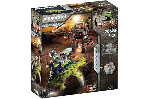 Playmobil 70626 Saichania et Robot Soldat- Dino Rise- Dino Rise- Dinosaure saichania