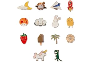 PIACOLNIC 14 Piezas Broche de Dibujos Animados, Alfileres de Dibujos Animados, Alfiler Broche Insignias, Pin de Solapa de Esmalte Lindo Regalos Insignias Para Ropa Suéter Chaqueta Mochila Sombrero