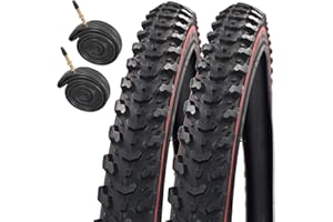 Raleigh CST T1310 Eiger Redline 26" X 1.95 Mountain Bike Tyres with Presta Inner Tubes (Pair)