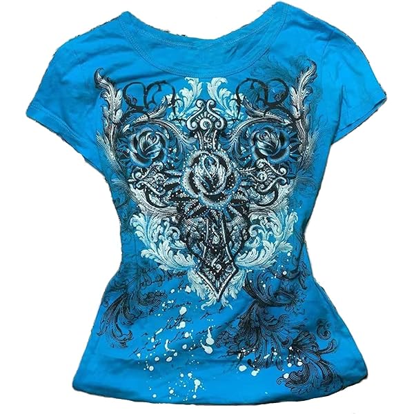 Beopjesk Maglietta Donna Maniche Corte Con Stampa Cuore - Grigio, Taglia XL