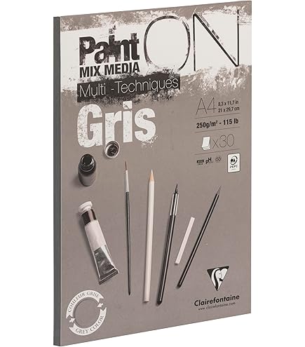 Carta Da Olio Canson Figueras - Grana Lino, 290 Gsm, Bianco, A4, 10 Fogli - Foto 6