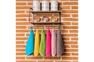 DECASATEXTIL Paños de Cocina 100% Algodón – Pack de 6 - Trapos Absorbentes 400GSM – Colores Lisos – Suaves, Reutilizables y Lavables a Máquina