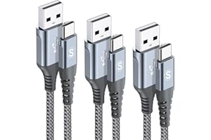 AVIBREX Cavo USB C [3M+2M+1M,Set di 3] Cavo USB Tipo C Ricarica Rapida Nylon Cavo per i Phone 17 16 15 Pro Max Plus Air,Samsung Galaxy S25/S24/S23/S22, so ny Xperia, Hua wei P50/P40,Xiaomi,Google Pixel, LG