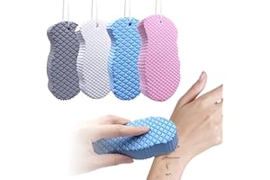 ALNILK 4 Stück Peeling Schwamm zum Duschen, Superweicher Duschschwamm, Exfoliating Bath Sponge, Massageschwamm, Ultra Weiche Peeling Schwamm DuschbüRste für Frauen, MäNner, Kind