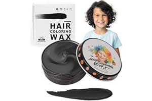 HUMSUBY Kinder Schwarz Temporäre Haarfarbe, Black Männer Color Frisur Pomade, Frauen Instant Haartönung Dye, Mädchen Styling Haare Färben Cream, Jungen DIY Haar Wachs Mud für Halloween Cosplay Party