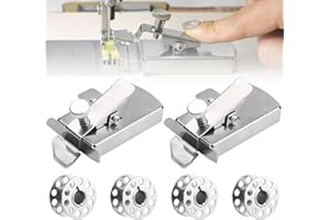 Bestash Guide de Couture Magnétique,2 PCS Guide Couture Aimanté pour Machine à Coudre,Multifonctionne Guides Couture en Acier Inoxydable Pied Presseur,Accessoires de Machine à Coudre
