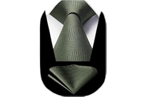 HISDERN Krawaty dla mężczyzn ślub klasyczny krawat formalny krawat i poszetka zestaw jednolity kolor męski krawat elegancki biznes