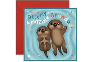 Central 23 - Birthday Card for Grandad - 'Otterly Amazing Grandad' - from Grandchildren - Fathers Day Card - Comes with Cute Stickers