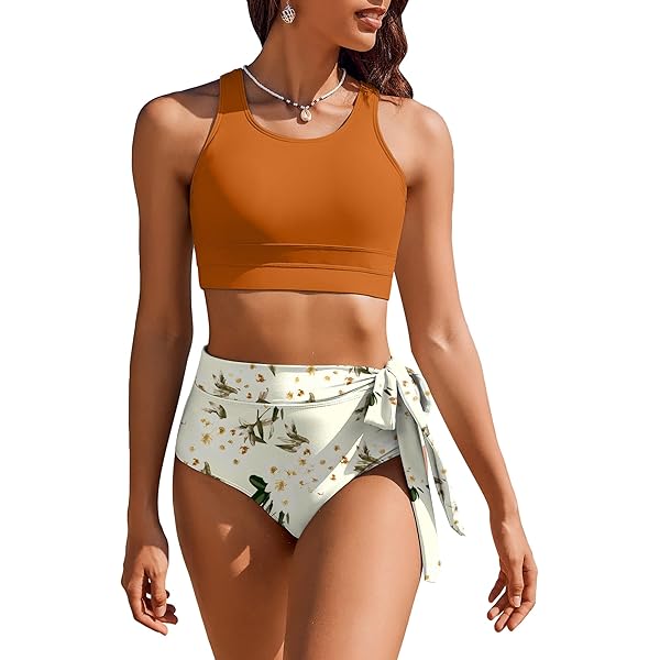 JASAMBAC Bikiniset voor dames, buikweg, Twsit Cross Push up