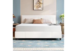 Gwydre Memory Foam King Mattress,High Density Ventilated Memory Foam Bed Mattress,with Removable & Washable Non-slip Cover (200x180x20)
