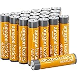 Amazon Basics - Batterie Alcalino AAA 1.5 Volt, Performance, confezione da 20 (l’aspetto potrebbe variare dall’immagine)