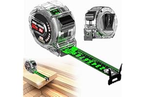 OLDPAPA Stainless Steel Tape Measure with Fluorescent 10M*25MM Waterproof Tape Measure, Thicken Ruler Tape with Rust and Corrosion Resistant Stainless Steel for Industrial and Home