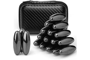 MECHANIKER Rattle Fidget Magnets Snake Eggs for Adults, Stress Relief Magnetic Oval Hand Roller Toy for Men, Compatible with Ferrite Putty Office Desk Decor, Anti Anxiety Gift for Teachers, Researchers 18PCS