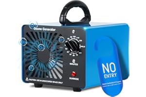 Ozongenerator 75000mg/H,GMGXX Ozon Luftreiniger Ozongerät bis zu 400㎡,120-Minuten-Timer,O3 Ozonisator für Auto Garagen Wohnung Hotels Küche und Haustiere,Reinigen Gerüche/Verschmutzung, OG-75