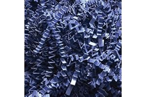 Box.it.pack.it Shredded Crinkle ZigZag Kraft Paper, Navy Blue, 1kg