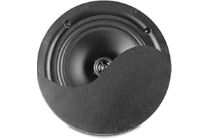 Power Dynamics NCSP6B - Altoparlante da soffitto, 100 V, 6,5 pollici, 30 Watt, nero, griglia metallica, altoparlante con sistema di fissaggio rapido, ideale per installazione pubblica indirizzo