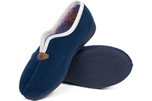 N/S CoboFamily Zapatillas de Casa Mujer Invierno Cómodas, Zapatos Suapel Tacón Cuña y Punta Cerrada Multicolor, Suela Caucho Talla 35-41 HECHO EN ESPAÑA