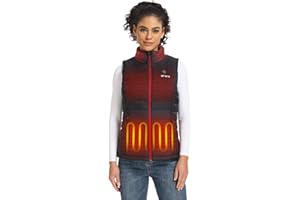 ORORO Women's Heated Gilet with Power Bank, Heated Vest Women Up to 10 Hours of Warmth