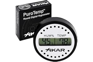 Xikar Luftbefeuchter rund Hygrometer digital