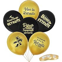 24 Palloncini Pensione Oro E Nero - Decorazione Festa Pensionamento Con Frasi Italiane | Idee Regalo Per Uomo E Donna - Foto 9