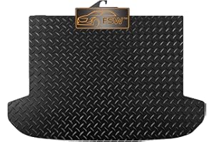 FSW - Tailored Mats - Fits KIA Sportage 2016-2021 Boot Mat Covers Trim When Tray Is Up - Non Slip Car Boot Mat, Heavy Duty 3mm Rubber - Waterproof, Anti Slip Mat, Edged With Black Cloth Binding