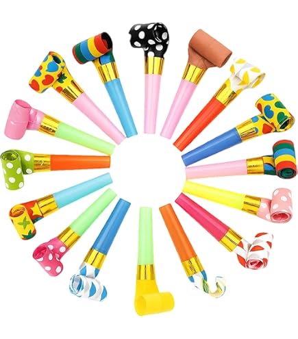Party Blowers, 48 Pcs Party Blowers For Kids Adults, Fringed